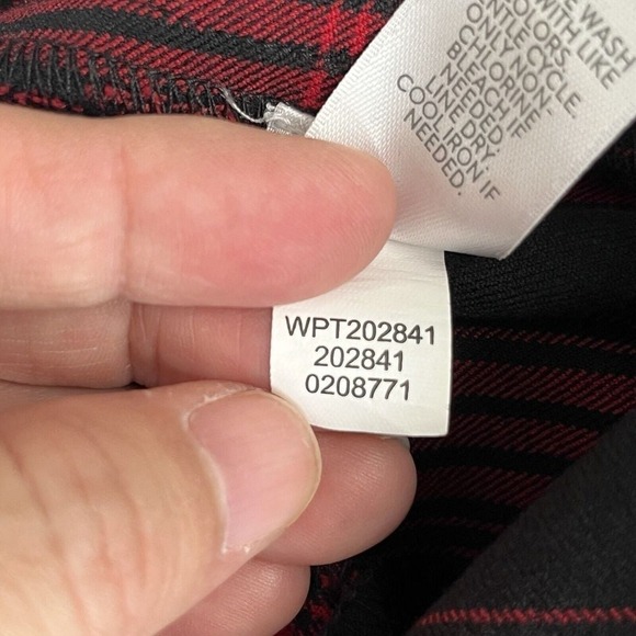 J.Jill Premium Bi-Stretch Plaid Trouser Pant Red Size 10 Preppy Clueless Classic - Picture 11 of 12